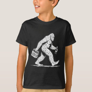 Retro Bigfoot Drink Beer - Funny Sasquatch T-Shirt