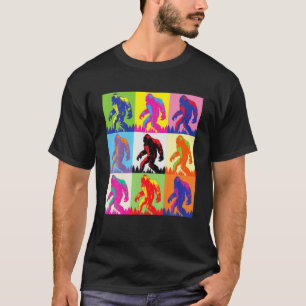 Retro Bigfoot, Funny Pop Art Bigfoot T-Shirt