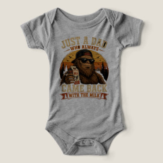 Retro Bigfoot Papa Papa Est Revenu Avec Lait Meme