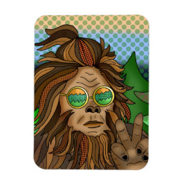 Retro-Bigfoot | Pop Art Sasquatch Magnet
