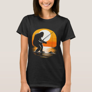 Retro-Bigfoot-Silhouette Sasquatch Versteckspiel F T-Shirt