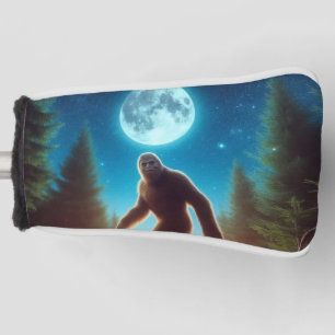 Retro Bigfoot Vintag Sasquatch Mountains Postkarte Golf Headcover