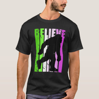 Retro Bigfoot Yeti Vintag Verstörter Spaß Funny Co T-Shirt