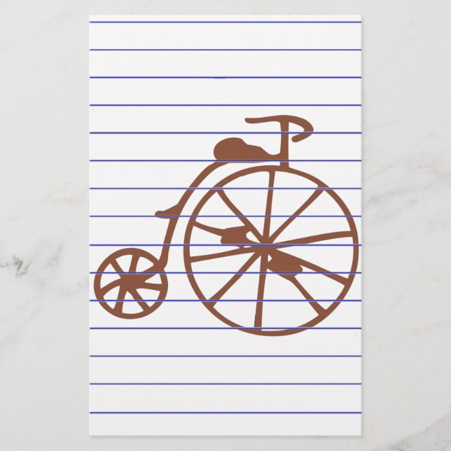 Retro Bike Briefpapier (Vorderseite)