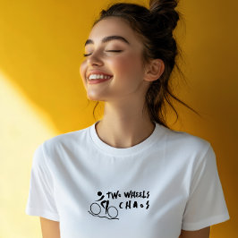 Retro bike Girl Irony black Tri-Blend Shirt