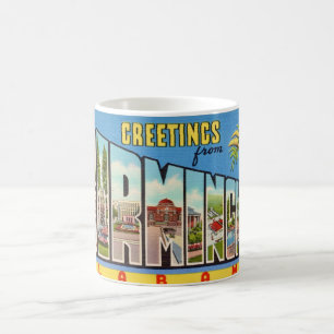 Retro Birmingham AL Gruß-Tasse Kaffeetasse