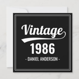 Retro Birthday Bash - Invitation de l'année person