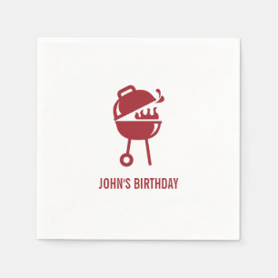 Retro Birthday GRILLEN Napkin Serviette