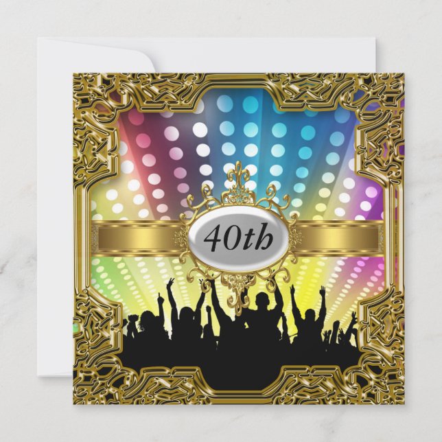 Retro Birthday Party Glamour Hot Invasion Einladung (Vorderseite)