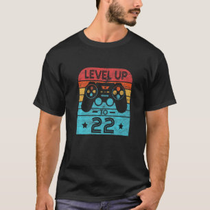 Retro Birthday Video Game 22 Jahre alter Gamer Lev T-Shirt