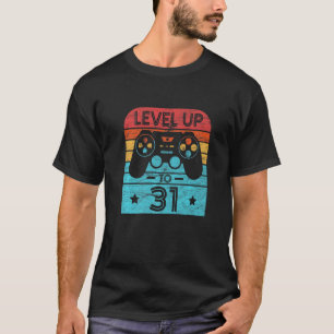 Retro Birthday Video Game 31 Jahre alter Gamer Lev T-Shirt