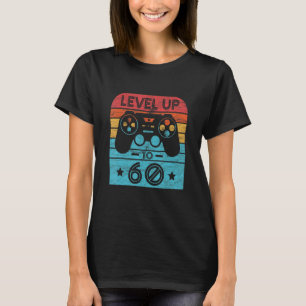 Retro Birthday Video Game 60 Jahre alt Gamer Level T-Shirt