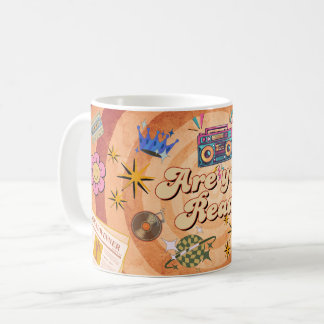 Retro-Bist-du-bereit-Tassendesign mit individuelle Kaffeetasse