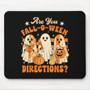 Retro Bist du Fall O Ween Richtungen Lehrer Hallo Mousepad