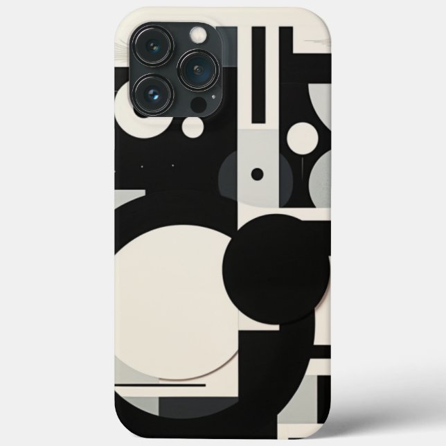 Retro Black and White Iphone case (Rückseite)