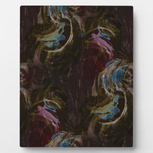 Retro Black Atomic Abstrakt Fotoplatte