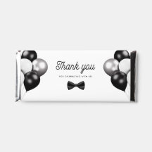 Retro Black Bow Krawatte Boy Baby Dusche Vielen Da