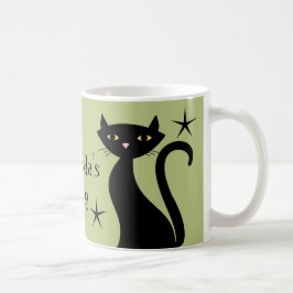 Retro Black Cats, Weizengras Kaffeetasse