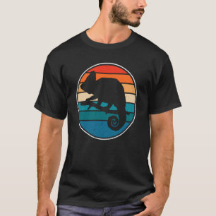 Retro Black Chameleons Vintag Style Niedlich Chame T-Shirt