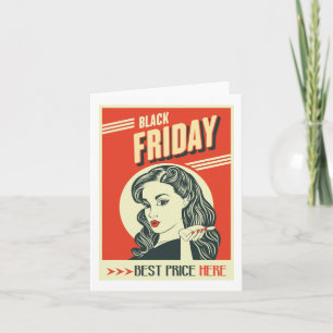 Retro Black Friday Karte