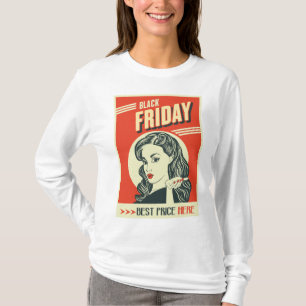 Retro-Black-Friday-Pop-Art-Pin-Up-Girl T-Shirt