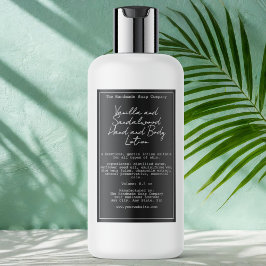 Retro Black Waterproof Cosmetics Flasche Etikett