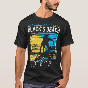 Retro Blacks Beach San Diego Surfen Vintage Surfsc T-Shirt