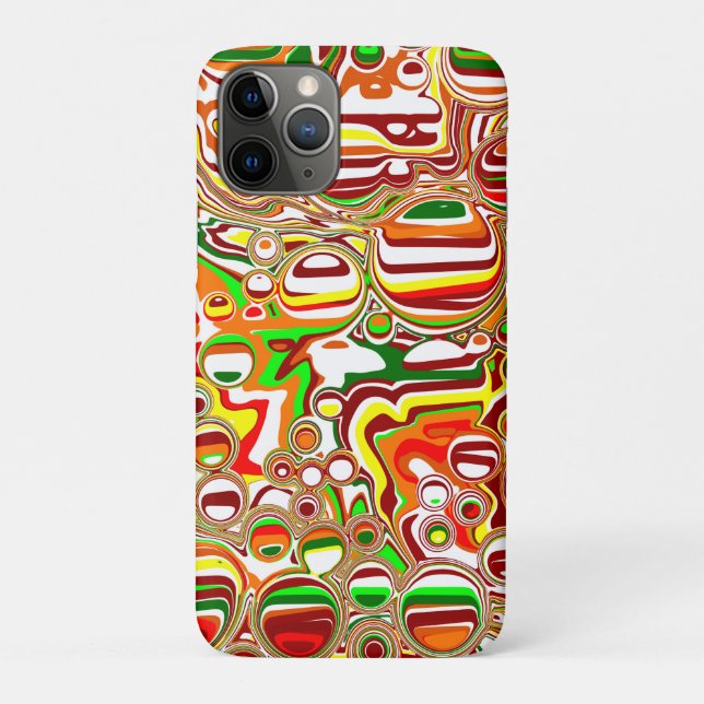 Retro-Blasen Digitale Kunst Case-Mate iPhone Hülle (Rückseite)