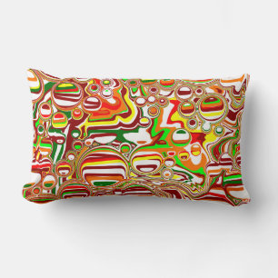 Retro-Blasen Digitale Kunst Lendenkissen