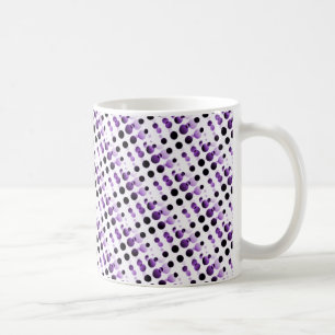 Retro-Blasen-Tasse, Lila Kaffeetasse
