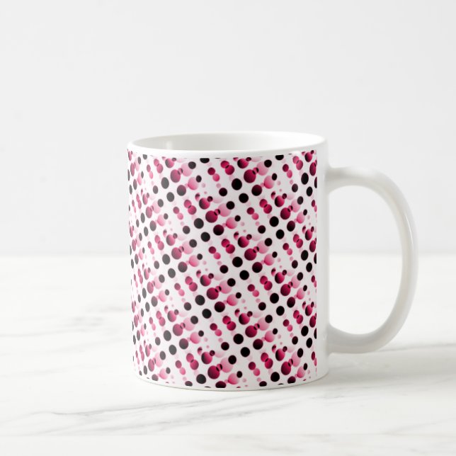 Retro-Blasen-Tasse, rosa Kaffeetasse (Rechts)
