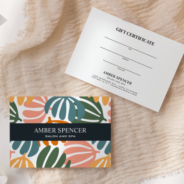 RETRO-BLÄTTER GROOVY BOTANICAL MIRLY Gift Card (Von Creator hochgeladen)