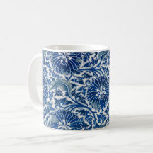 Retro Blau Mohn Ming-Dynastie China