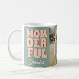 Retro Blau Rosa Lustig Muttertagsfoto  Kaffeetasse
