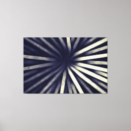 Retro Blau überschneiden - Canvas drucken Leinwanddruck