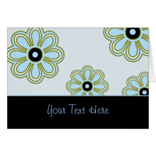 Retro blaue Blumen