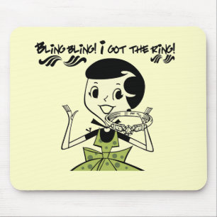 Retro Bling Ring-T-Shirts und Geschenke Mousepad