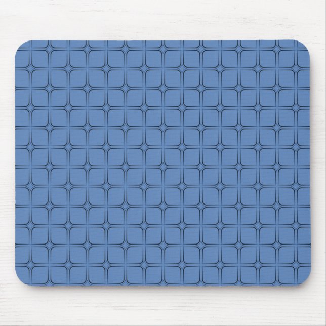 Retro Bliss Mousepad, blau Mousepad (Vorne)