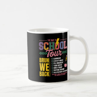 Retro Blitz Abcd Zurück zur Schule Tour Teac Kaffeetasse