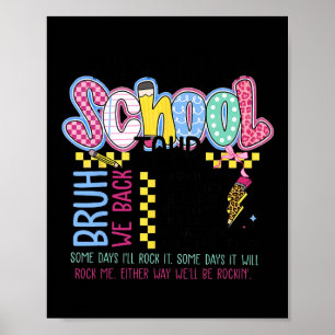 Retro-Blitz-Rückkehr-zur-Schul-Tour-Lehrer K Poster
