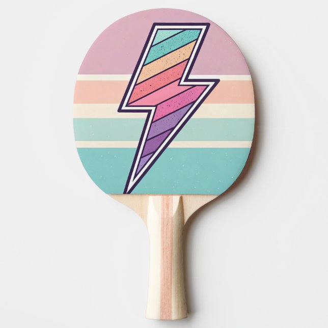Retro-Blitzschlag Tischtennis Schläger (Vorderseite)