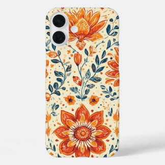 Retro Bloom Burst - IPhone 16 Fall iPhone 16 Plus Hülle