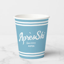 Retro Blue Apres Ski Custom Ski Resort Partys