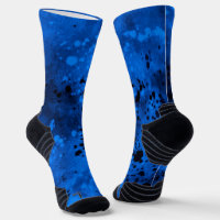 Retro Blue & Black Paint Spritzer