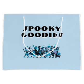 Retro Blue＆Blue Spooky Goodies Halloween Große Geschenktüte