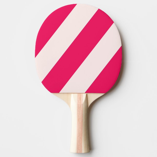 Retro Blue Crush Bold Stripes Tischtennis Schläger (Vorderseite)