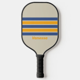 Retro Blue Crush Sonnenuntergang durch Streifen mi Pickleball Schläger