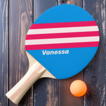 Retro Blue Crush Streifen mit Namen