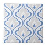 Retro Blue Grau Abstraktes Muster Dekorationsfolie Fliese<br><div class="desc">Moderne dekorative Keramik-Fliesen in blau-grau und weiß,  Vintage Retro-abstrakte Formen für Ihre Zuhause DIY Projekte wie Akzente Fliesen,  Küche Backsplash,  Bad Dusche und Betten,  Kamin-Umgebung und gerahmte Fliesen.</div>