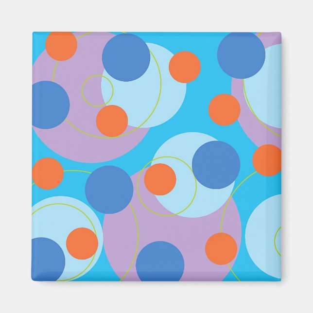 Retro Blue Ice Magnet (Vorne)